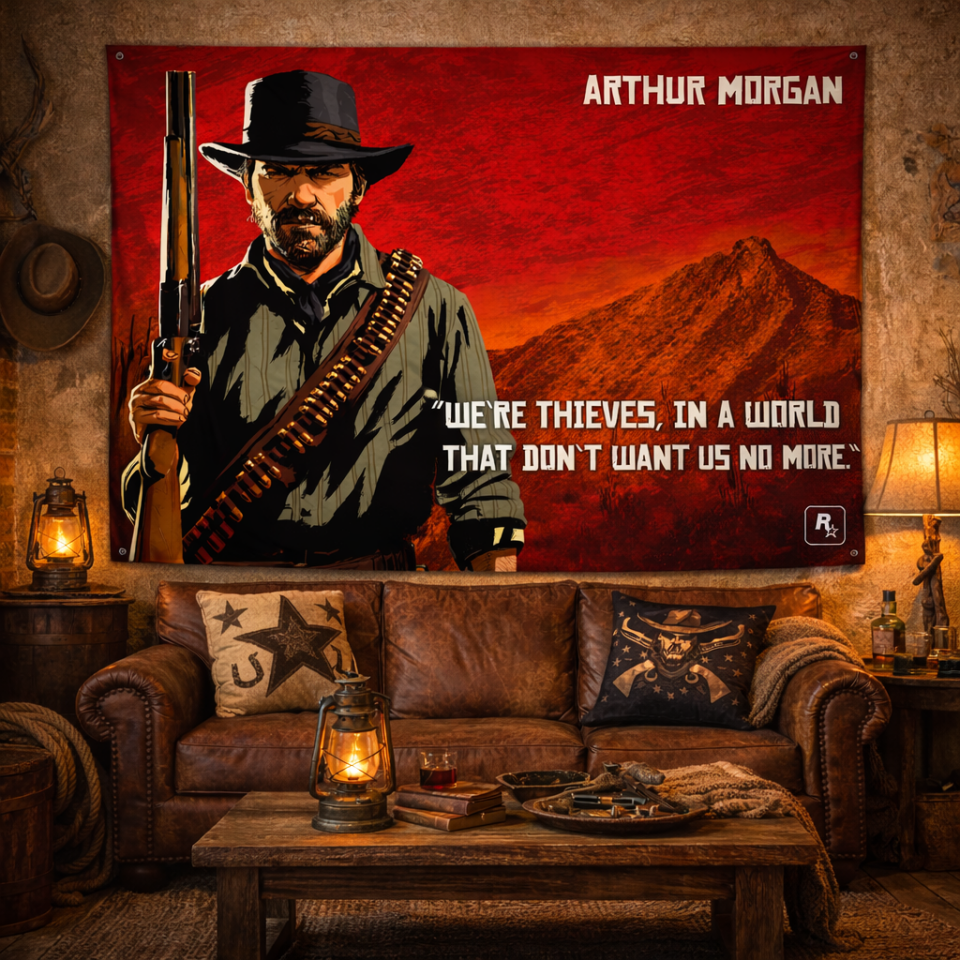 Arthur Morgan Duvar Örtüsü – Red Dead Redemption 2 Temalı Oyun Duvar Örtüsü