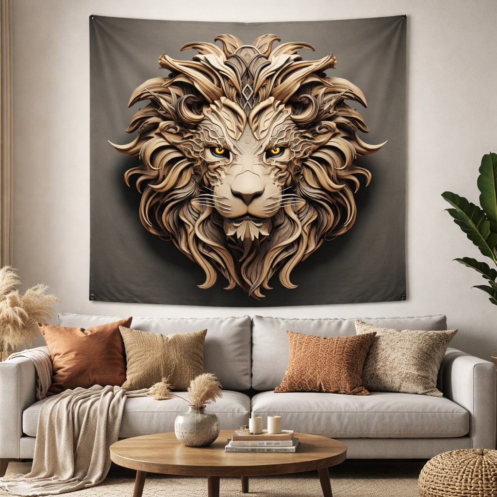 Aslanın Kudreti Duvar Örtüsü